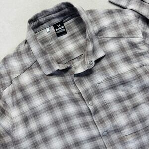 Under Armour Shirt Men's XL Tradesman Flex Flannel‎ Snap Button Up Plaid Casual